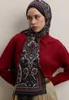 Siyah Elegant Desen Şal