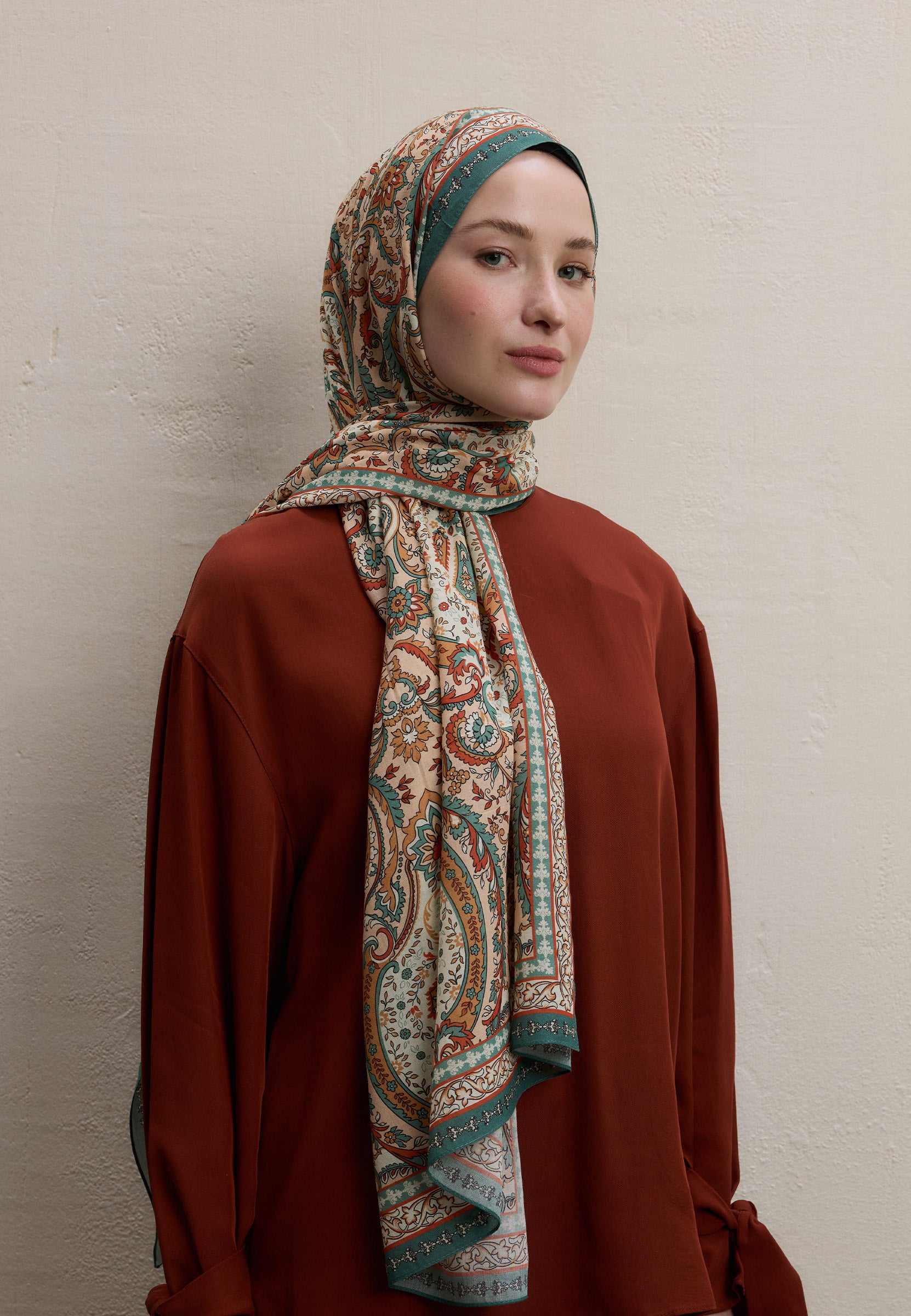Somon Elegant Desen Şal