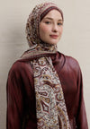 Vişne Elegant Desen Şal