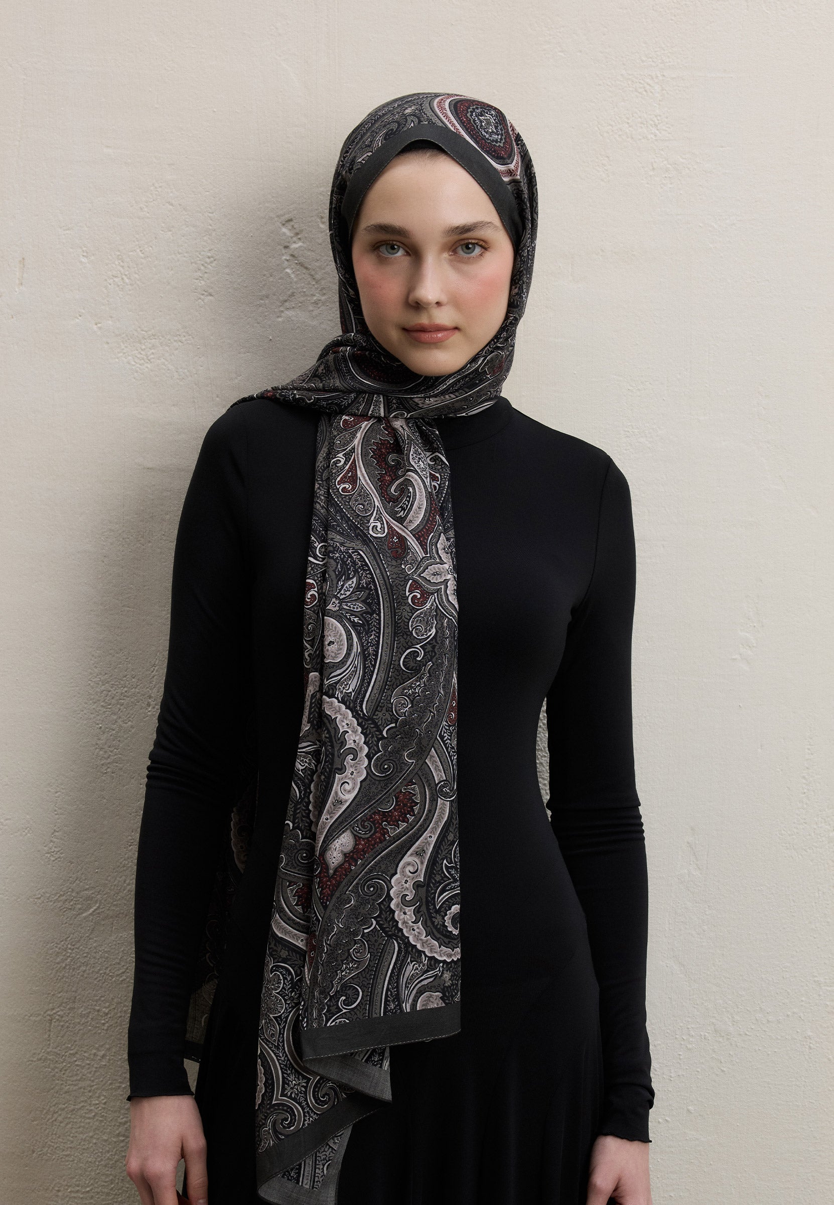 Füme Ember Desen Şal
