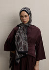 Siyah Paısley Elegance Desen Şal