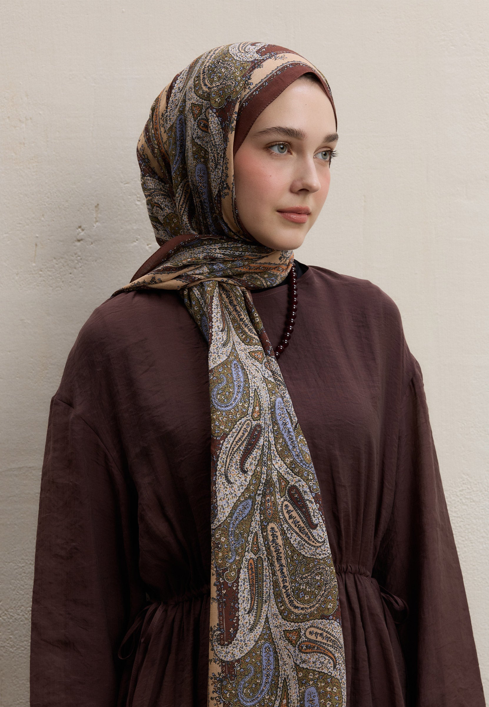 Bakır Paısley Elegance Desen Şal