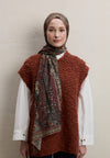Bordo Zaıra Desen Şal