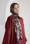 Siyah Jasmıne Floş Viskon Şal