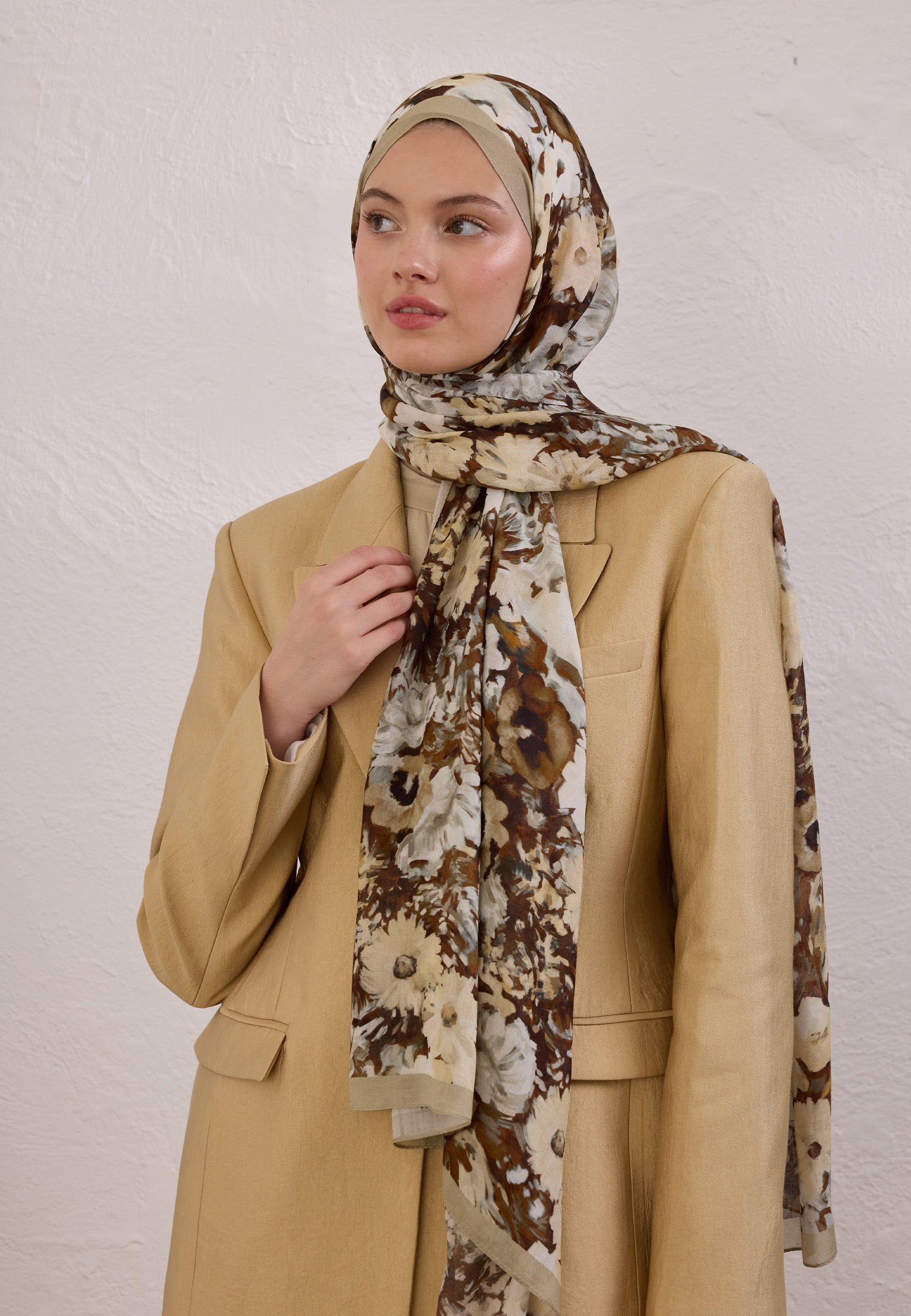 Vizon Beauty Blossom Desen Rami Şal