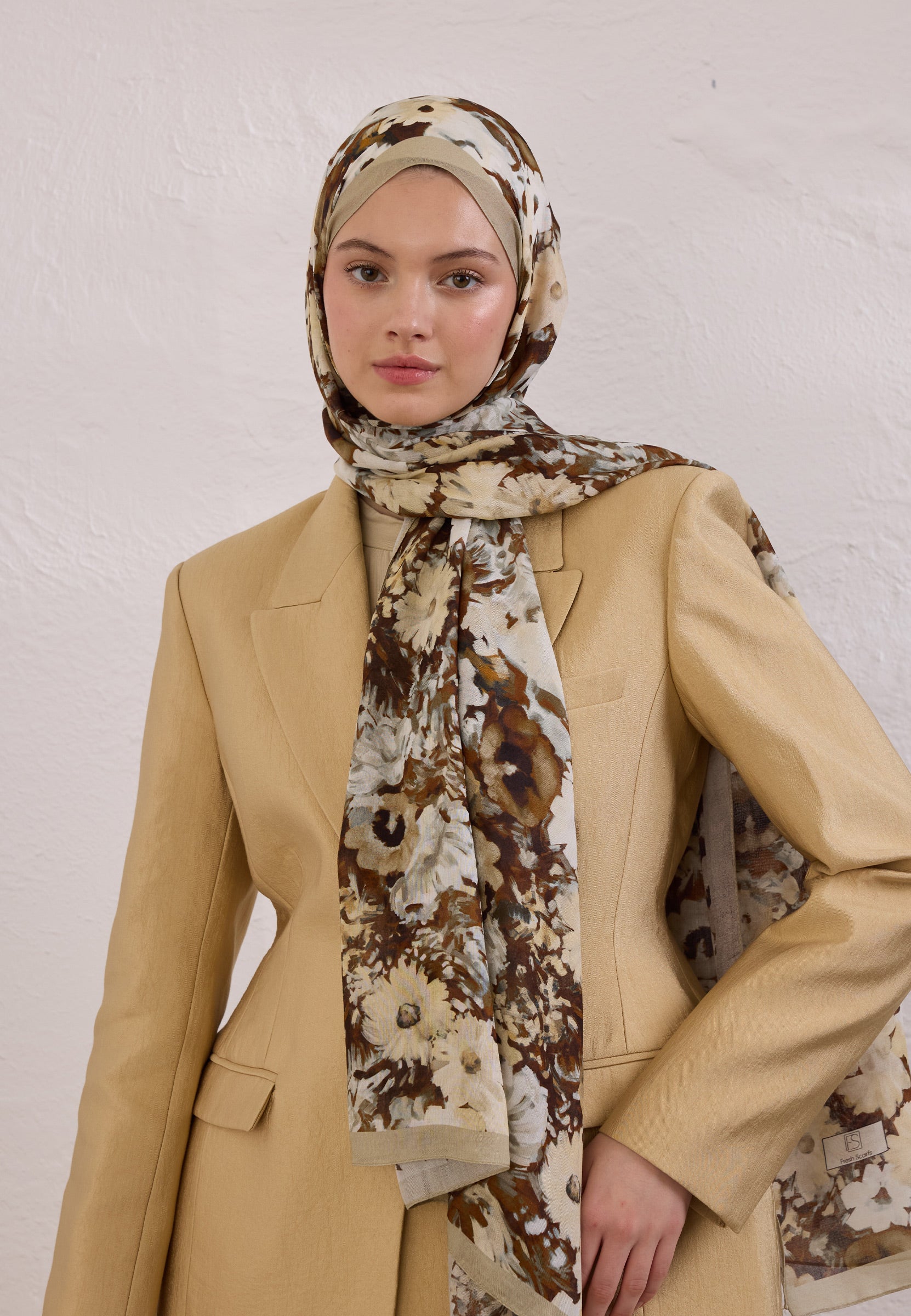 Vizon Beauty Blossom Desen Rami Şal