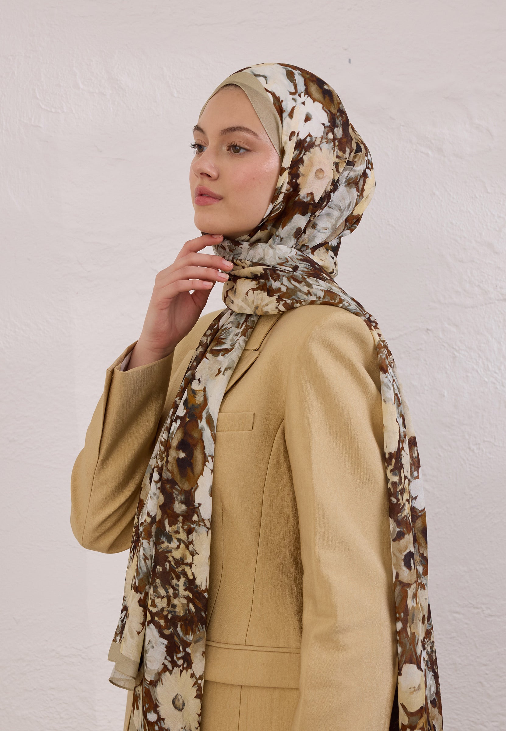 Vizon Beauty Blossom Desen Rami Şal