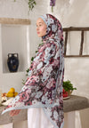 Soft Mavi Beauty Blossom Desen Rami Şal