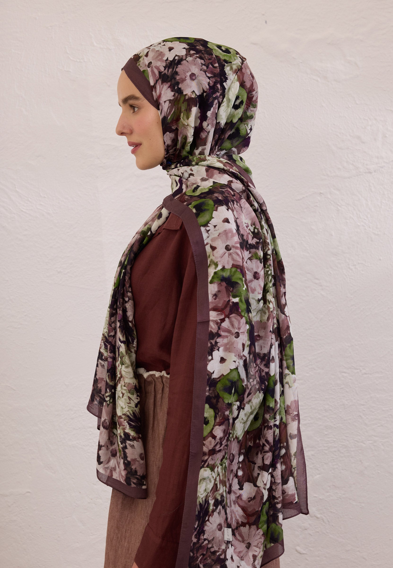 Erik Çürüğü Beauty Blossom Desen Rami Şal