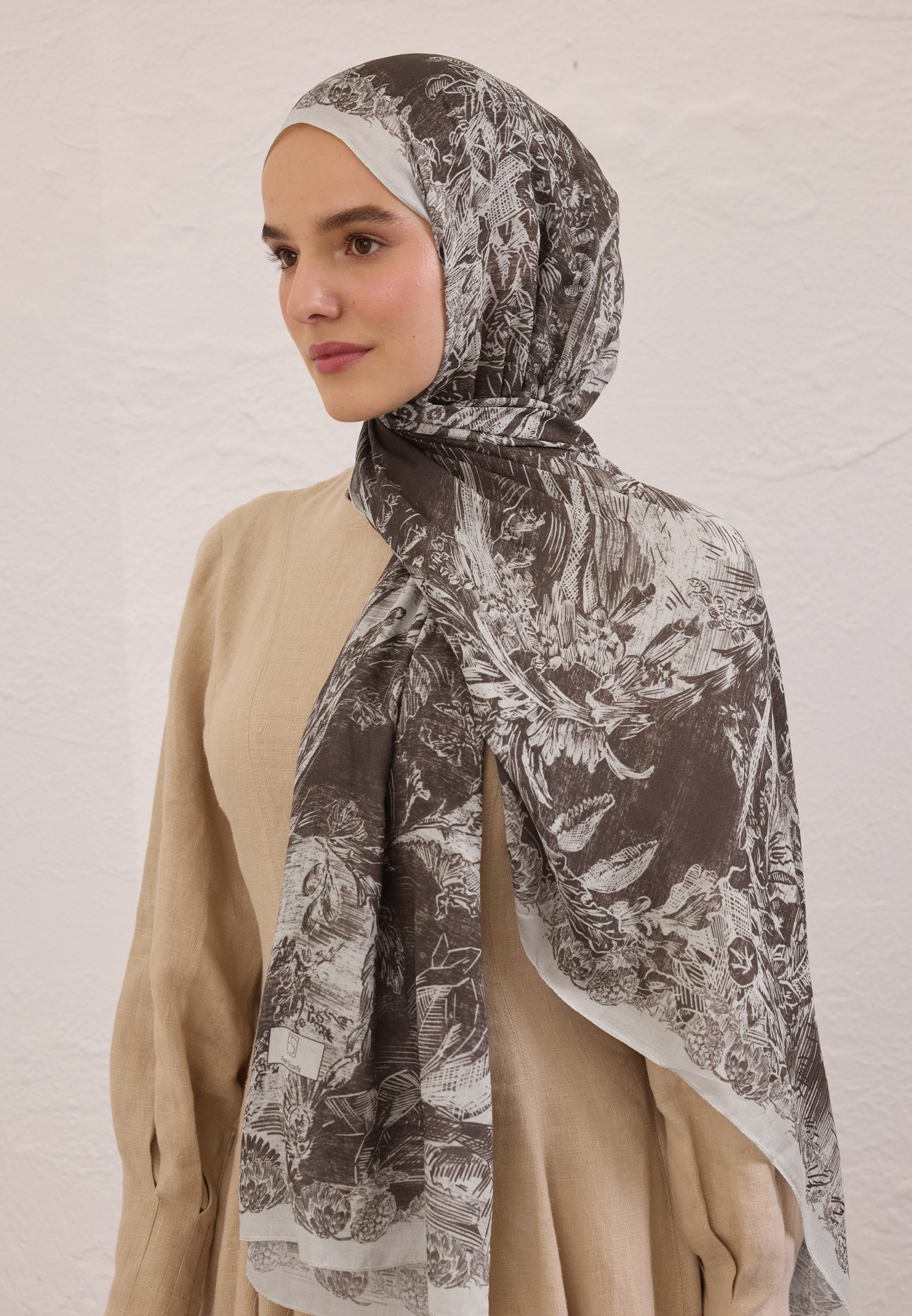 Bitter Secret Elegance Desen Rami Şal