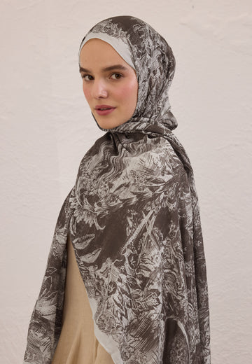 Bitter Secret Elegance Desen Rami Şal