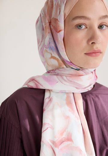 Somon Soft Flora Floş Viskon Şal