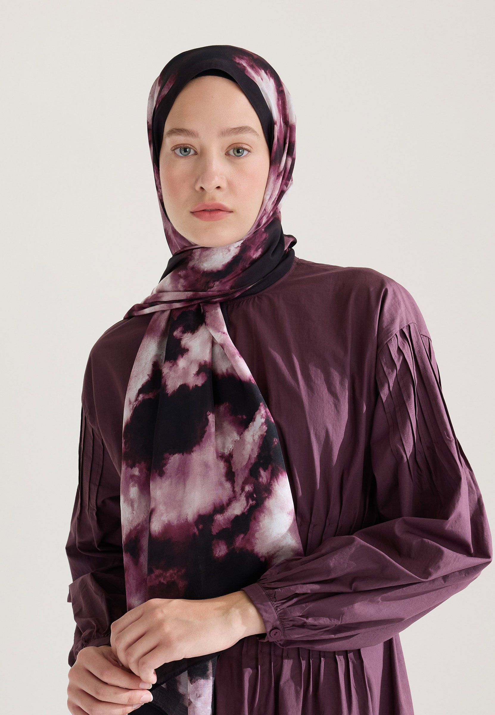 Mürdüm Lola Floş Viskon Şal