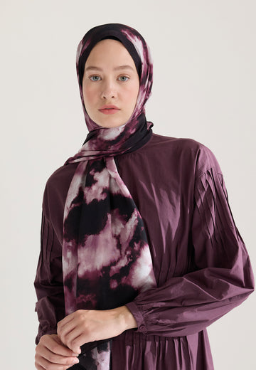 Mürdüm Lola Floş Viskon Şal