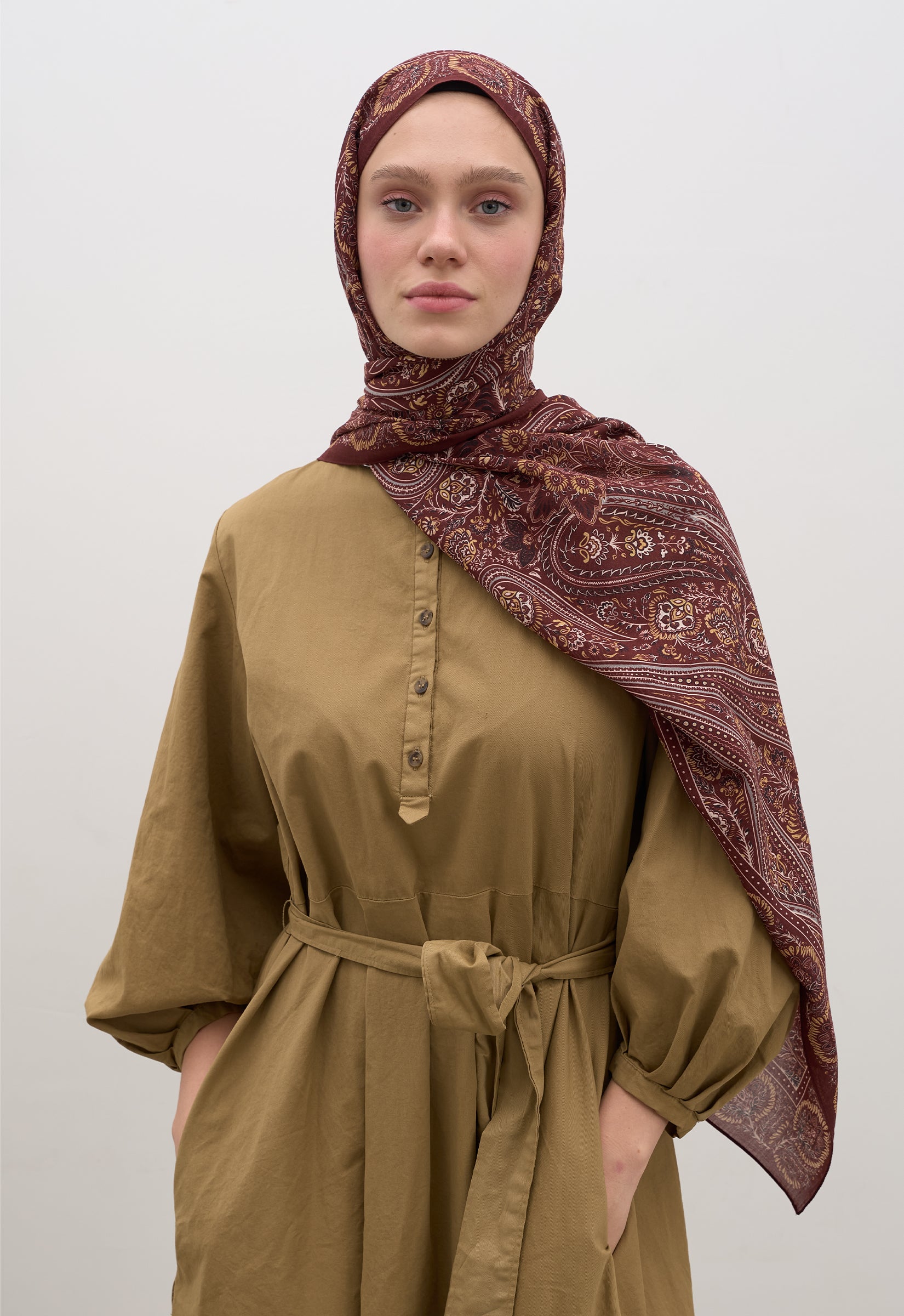 Bordo Petra Desen Şal