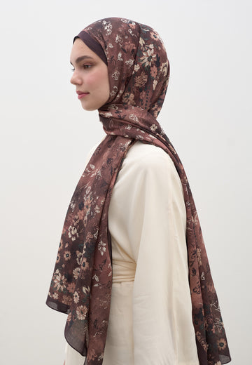 Bordo Seraphına Desen Şal