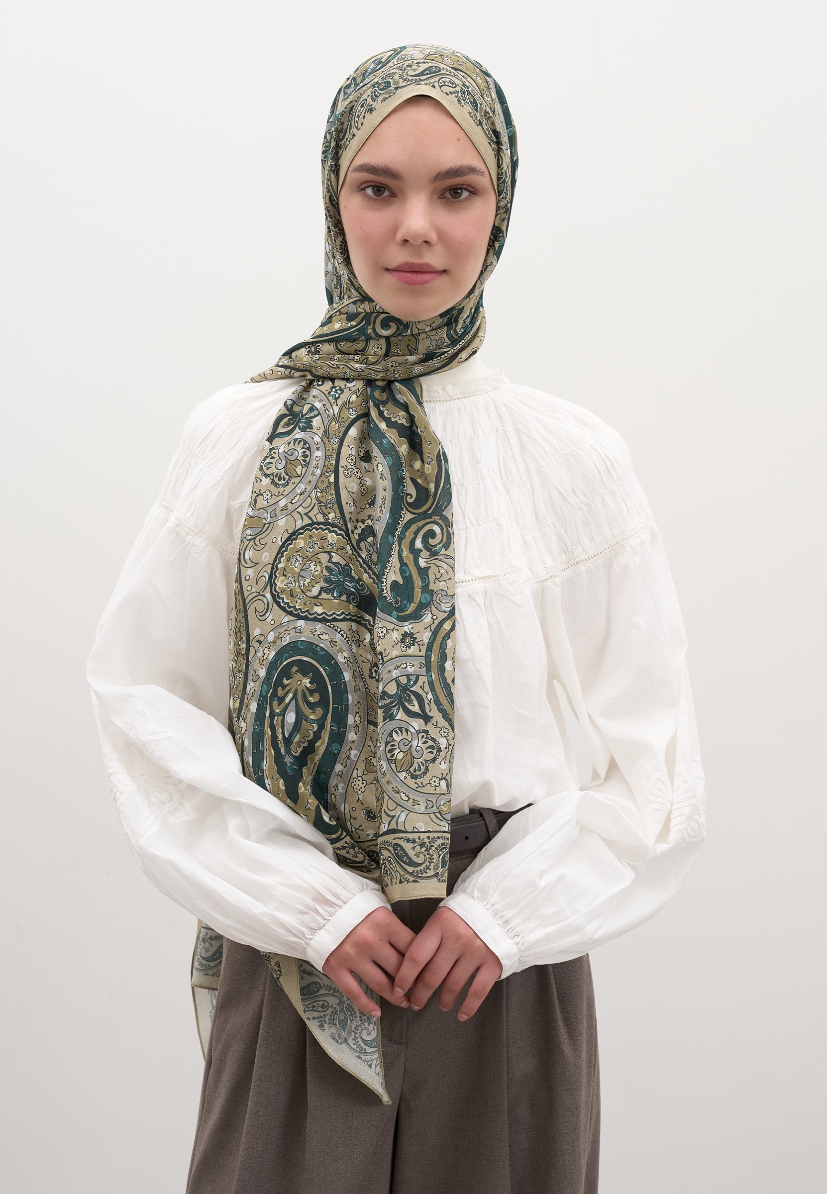 Kum Panthea Desen Şal