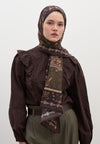 Kahverengi Wıld And Pure Desen Şal