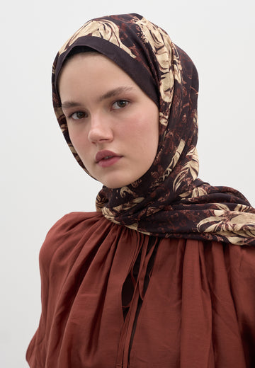 Bordo Felıcıe Desen Şal