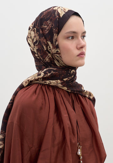 Bordo Felıcıe Desen Şal