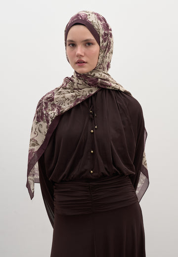 Mürdüm Felıcıe Desen Şal