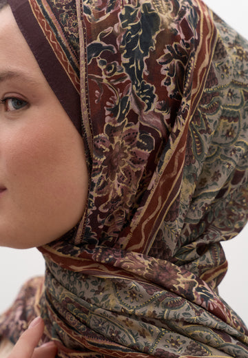 Bordo Vanessa Desen Şal