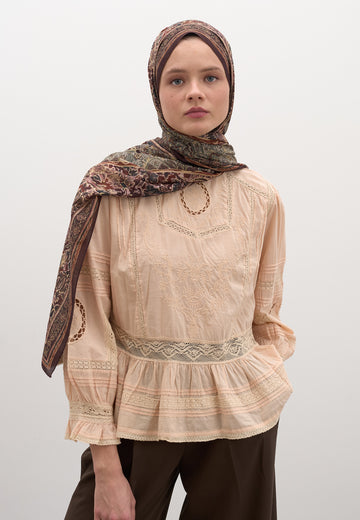 Bordo Vanessa Desen Şal