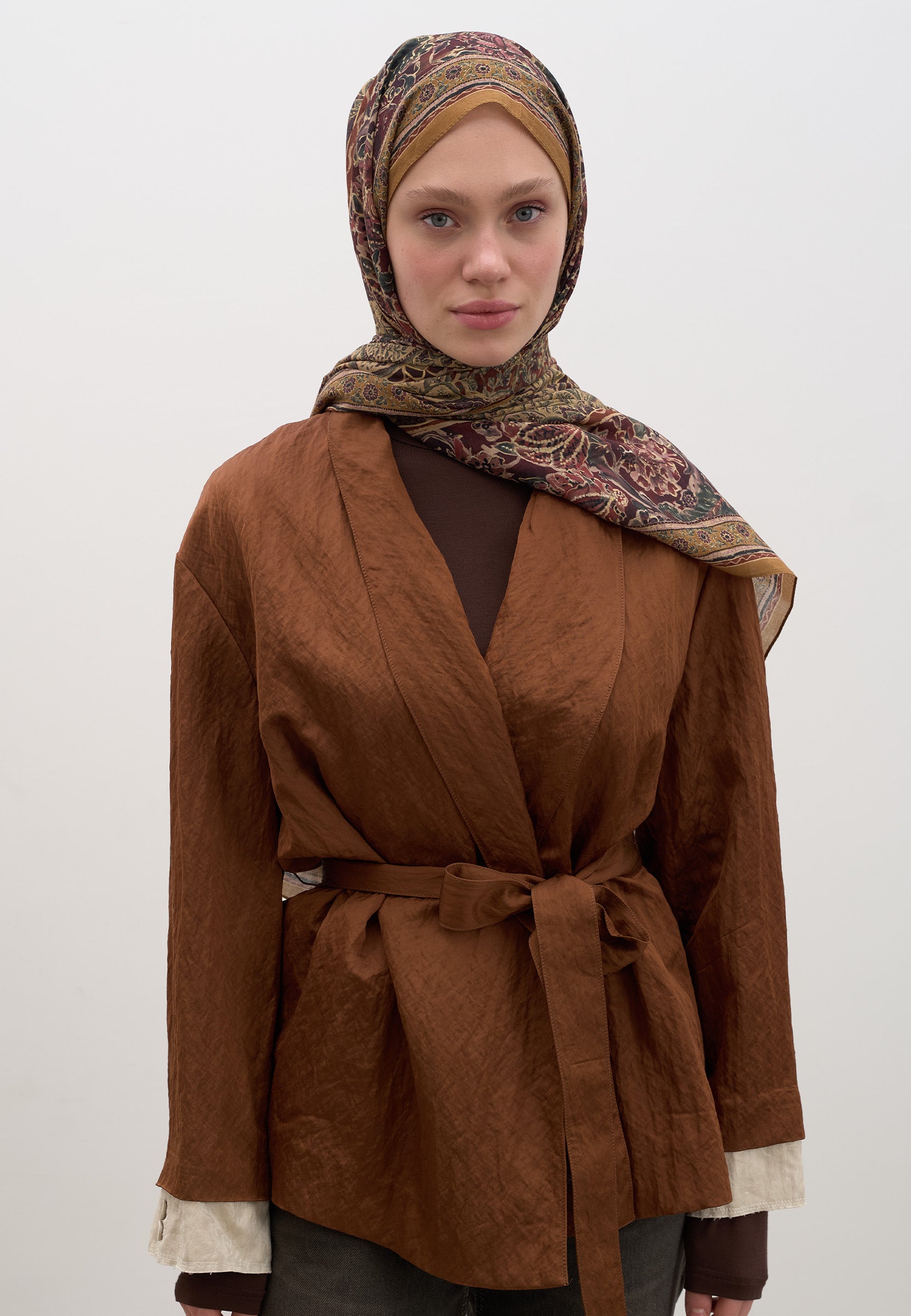Kiremit Vanessa Desen Şal