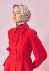 Vintage Rose Tales Of Love Desen Floş Viskon Eşarp