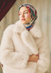 Beauty And The Beast Desen Floş Viskon Eşarp Dreamy Pink