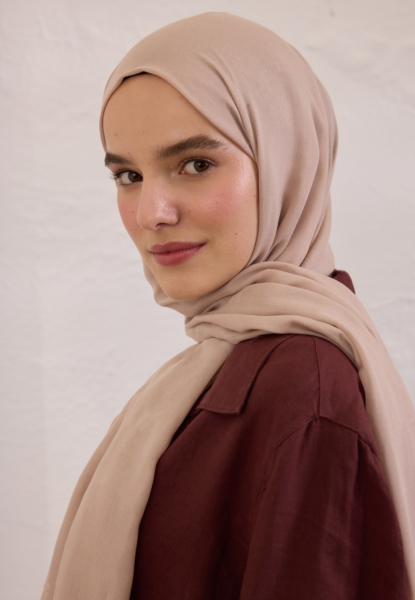 Pudra Soft Viskon Şal