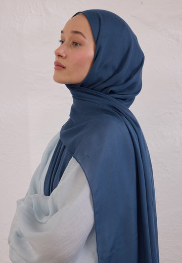 İndigo Soft Viskon Şal