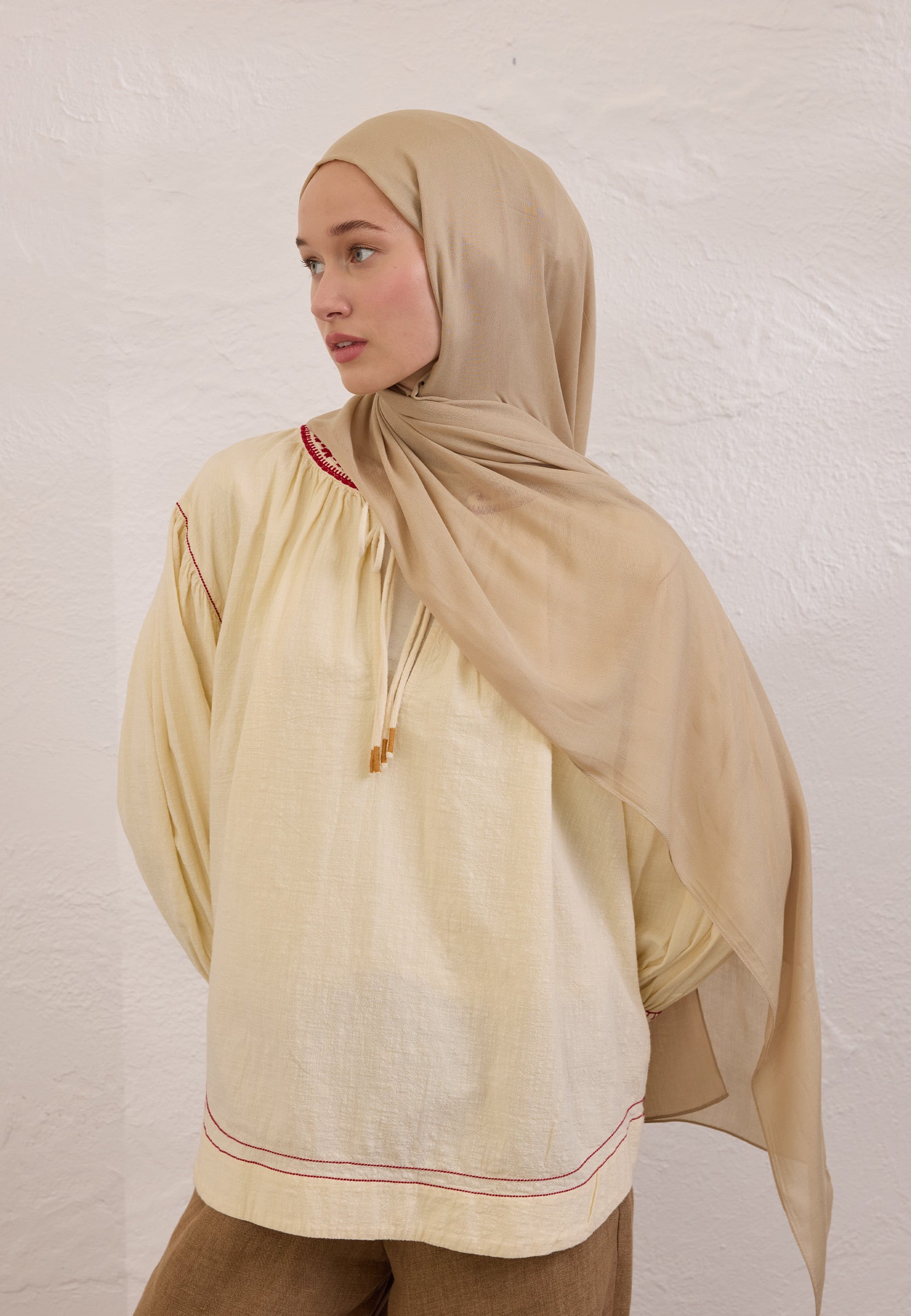 Nude Soft Viskon Şal