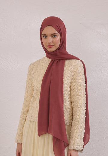 Vıntage Rose Soft Viskon Şal