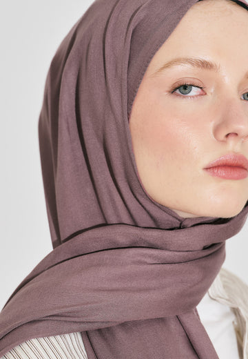 Tozlu Pembe Soft Viskon Şal