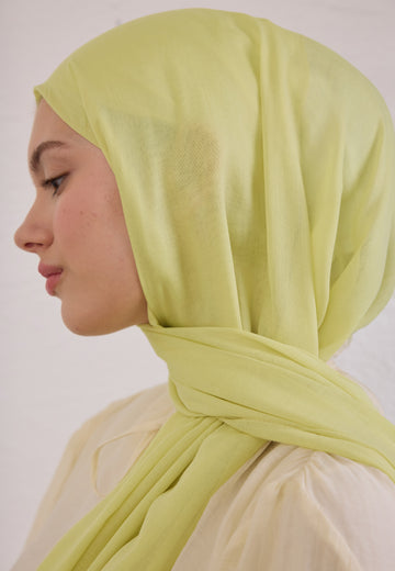 Soft Sarı Soft Viskon Şal