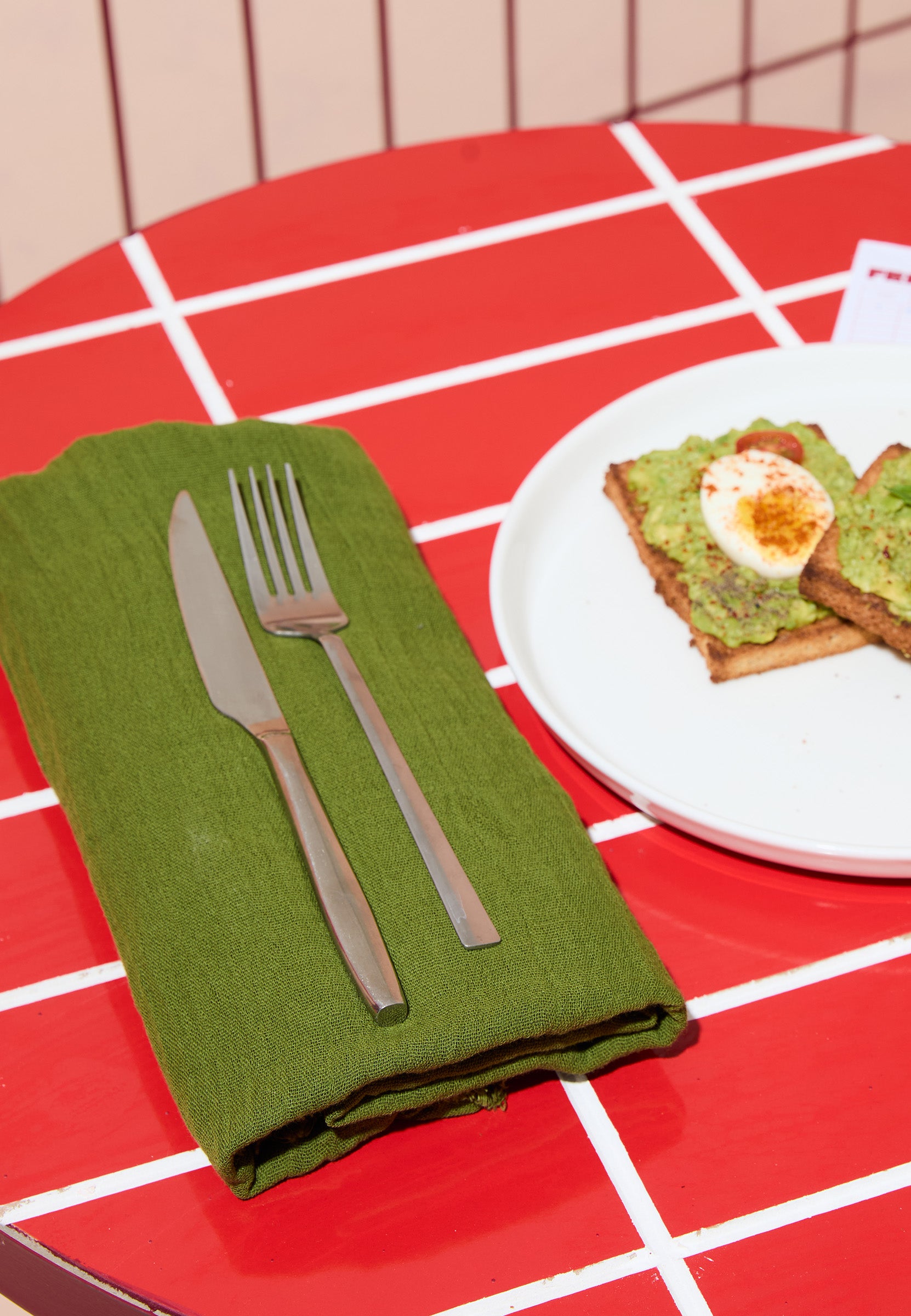 Avocado Toast Pamuklu Keten Şal