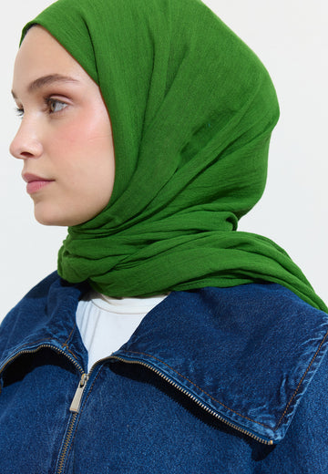Green Juıce Pamuklu Keten Şal
