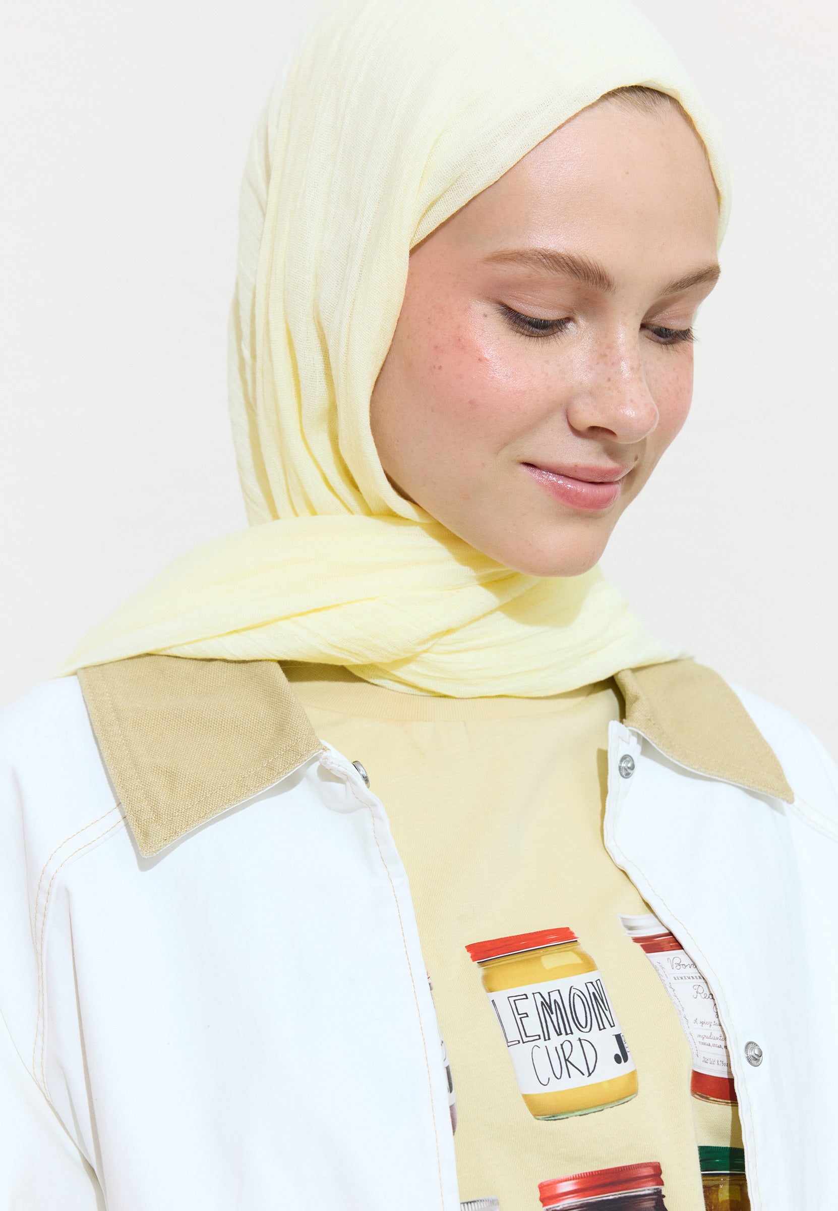 Coconut Mılk Pamuklu Keten Şal