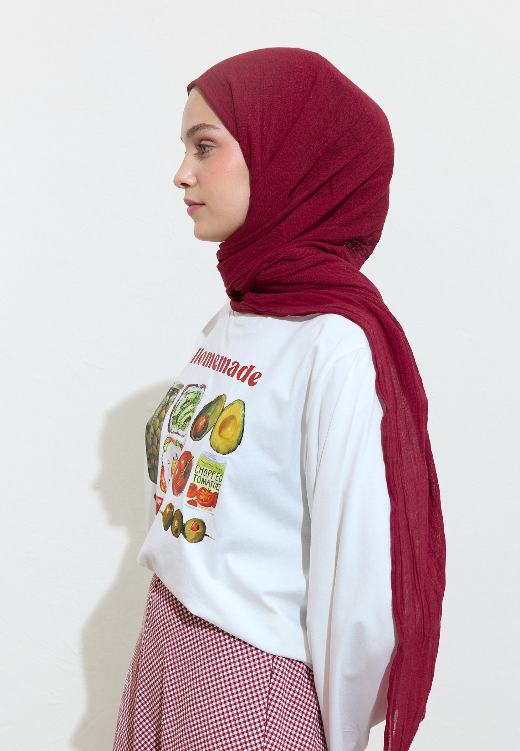 Very Berry Muffın Pamuklu Keten Şal