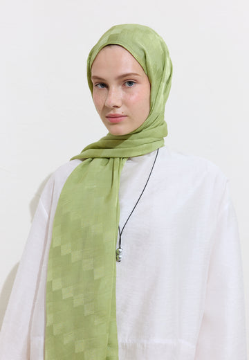 Mint Nori İpeksi Jakar Şal