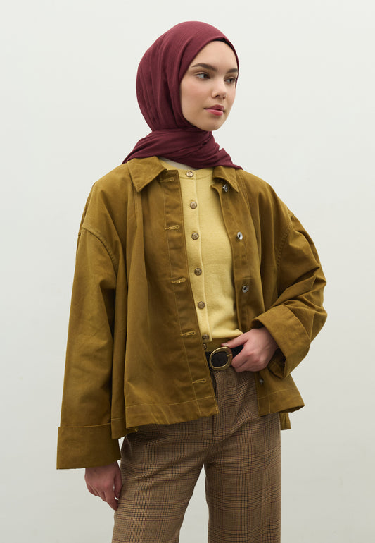 Bordo Kaşmir Dokulu Şal