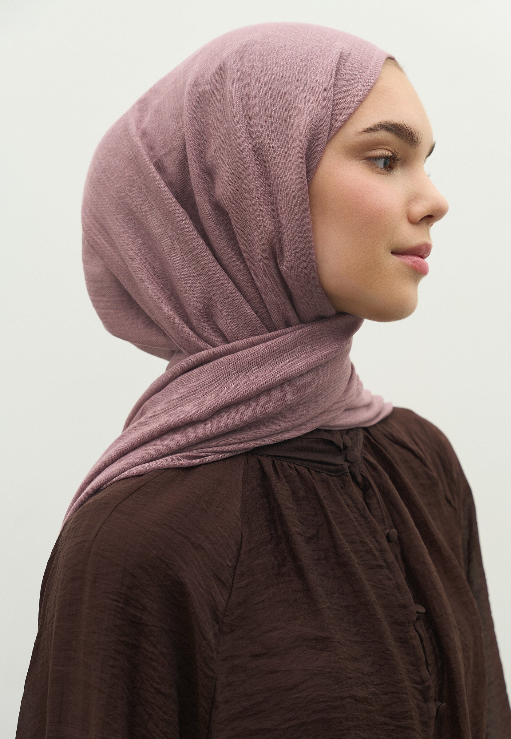 Gül Kurusu Kaşmir Dokulu Şal