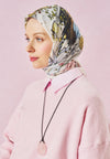 Enchanted Melody Desen Floş Viskon Eşarp Pastel Dream