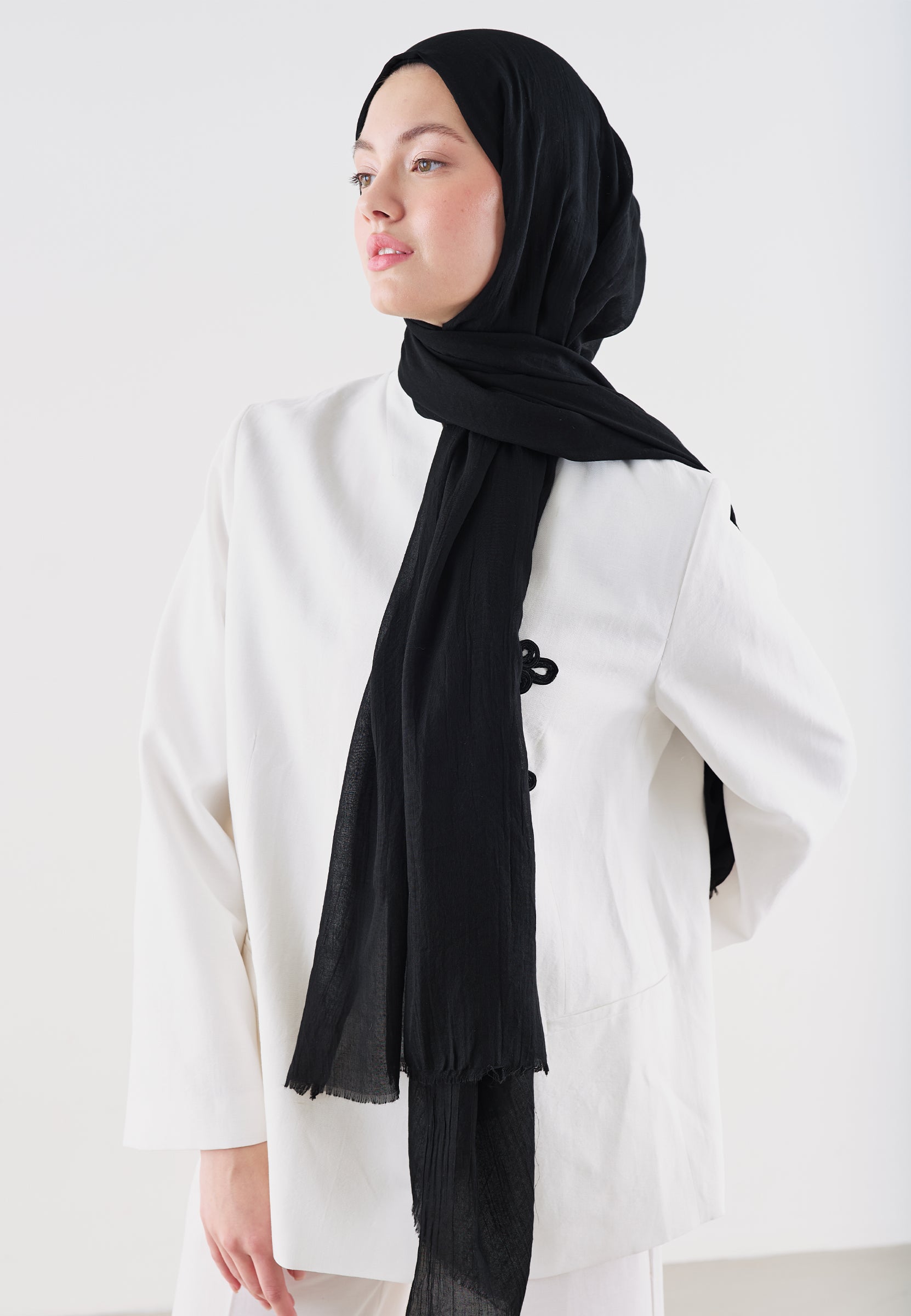 Premıum Dubaı Şal Siyah
