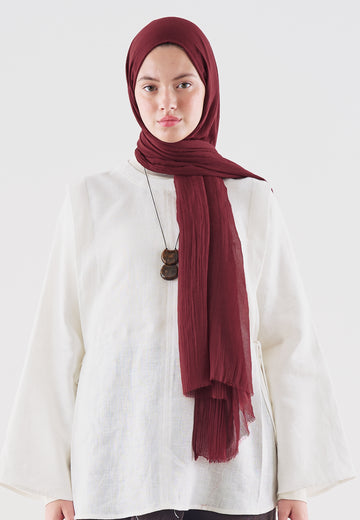Premıum Dubaı Şal Bordo
