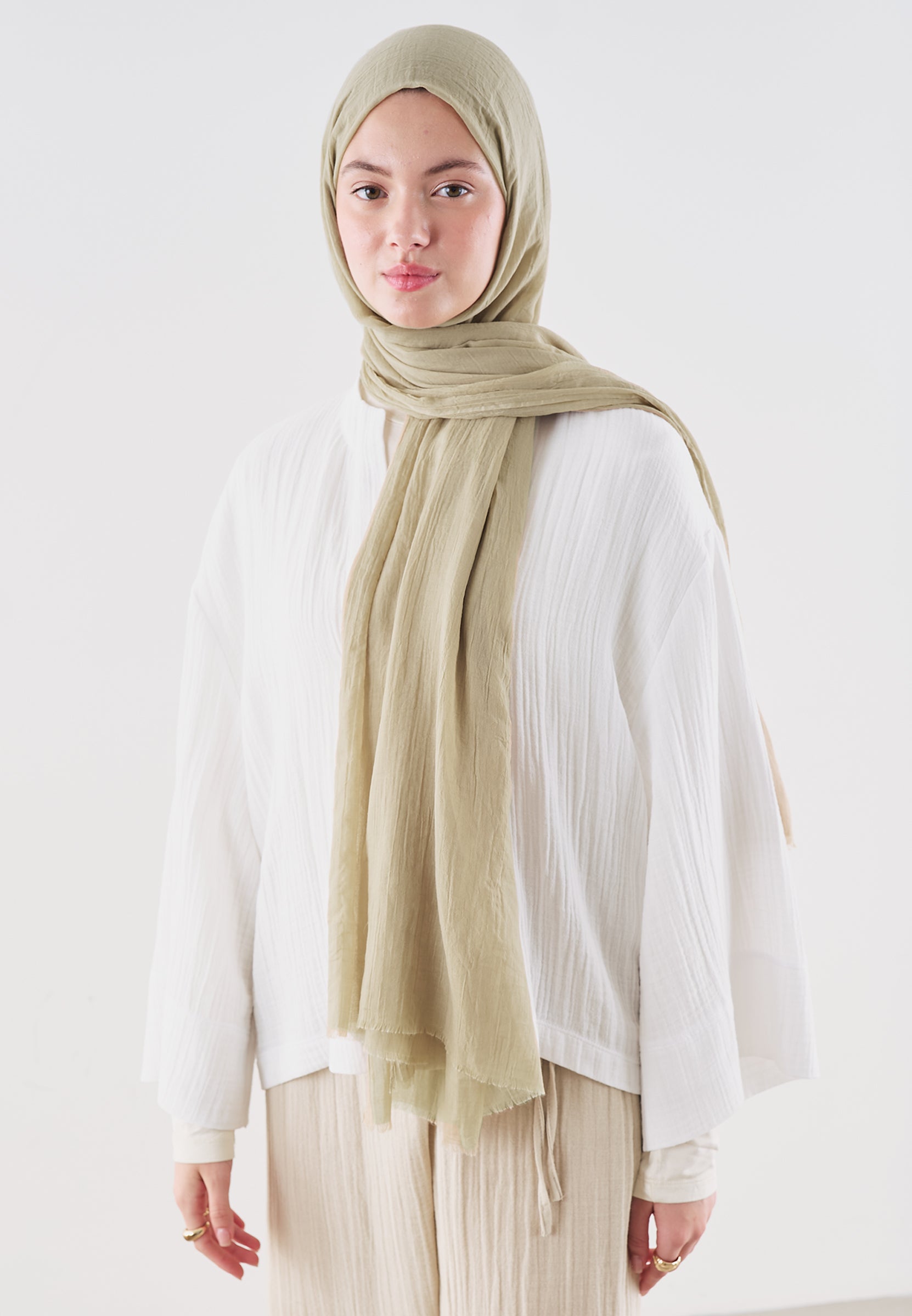 Premıum Dubaı Şal Natural Bej