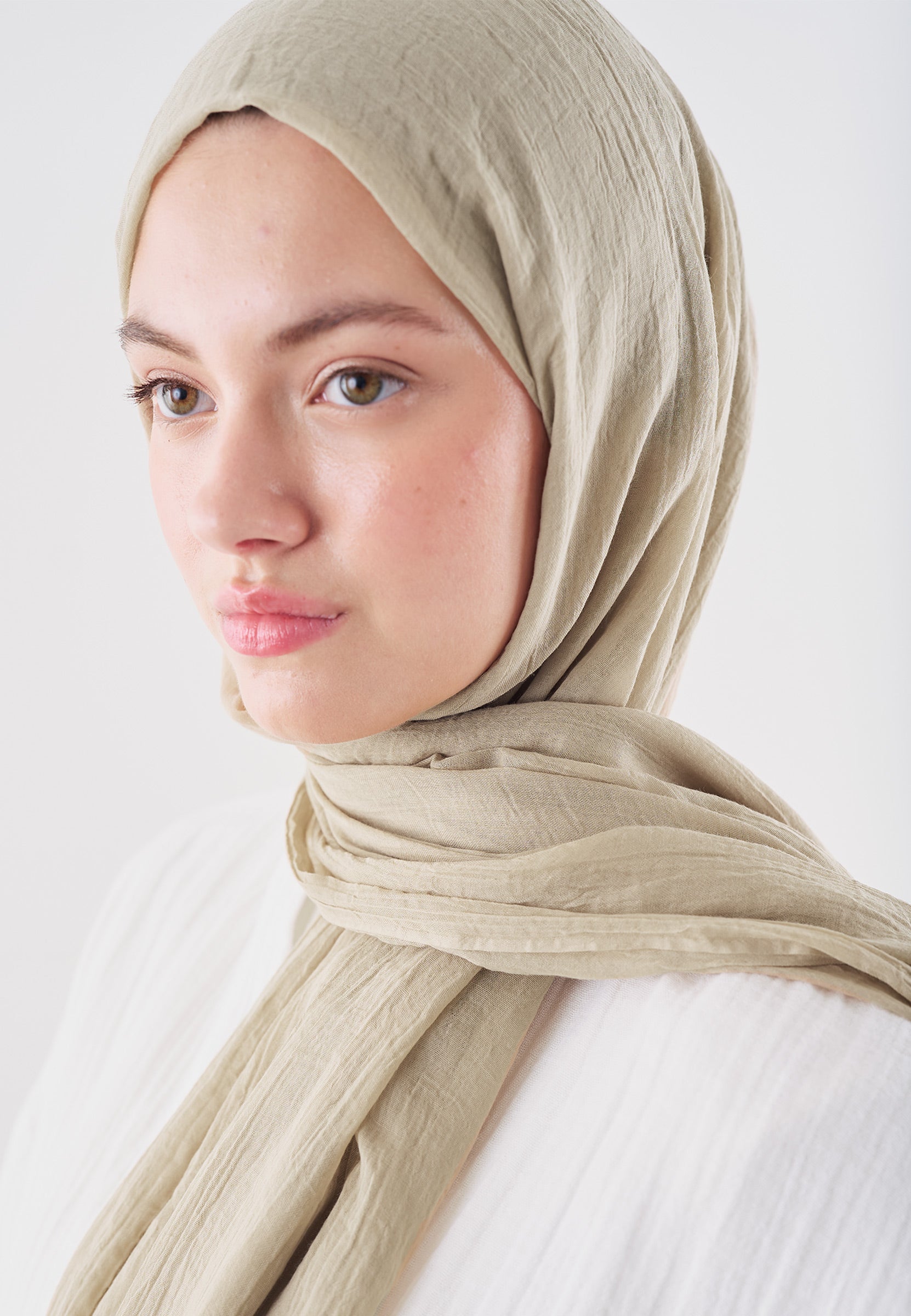Premıum Dubaı Şal Natural Bej