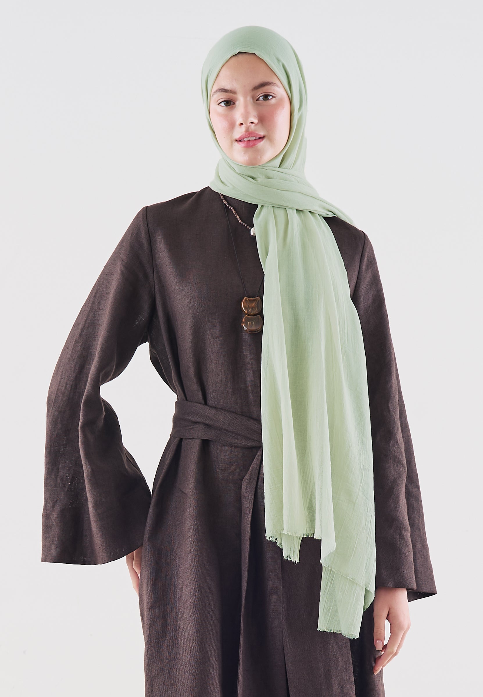 Premıum Dubaı Şal Soft Yeşil