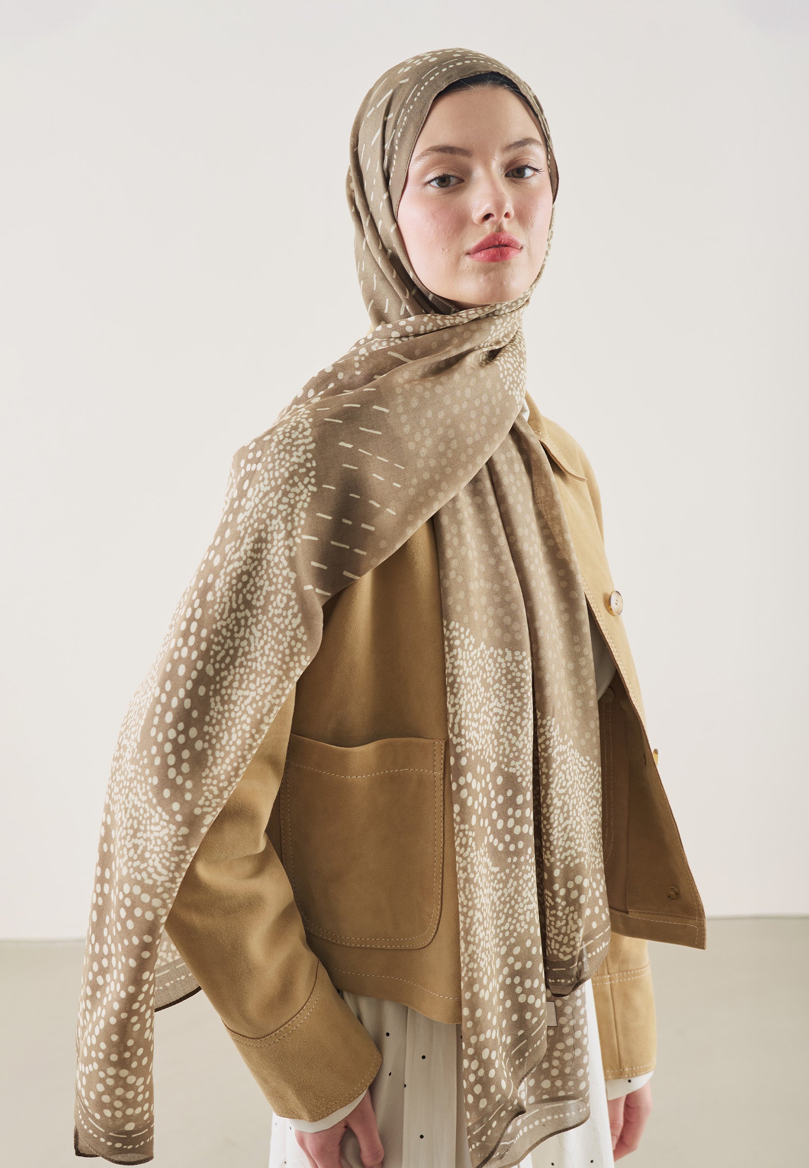 Vizon Dot Elegance Desen Rami Şal